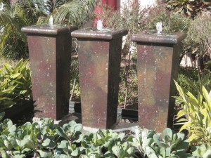 Sydney tall water feature pots